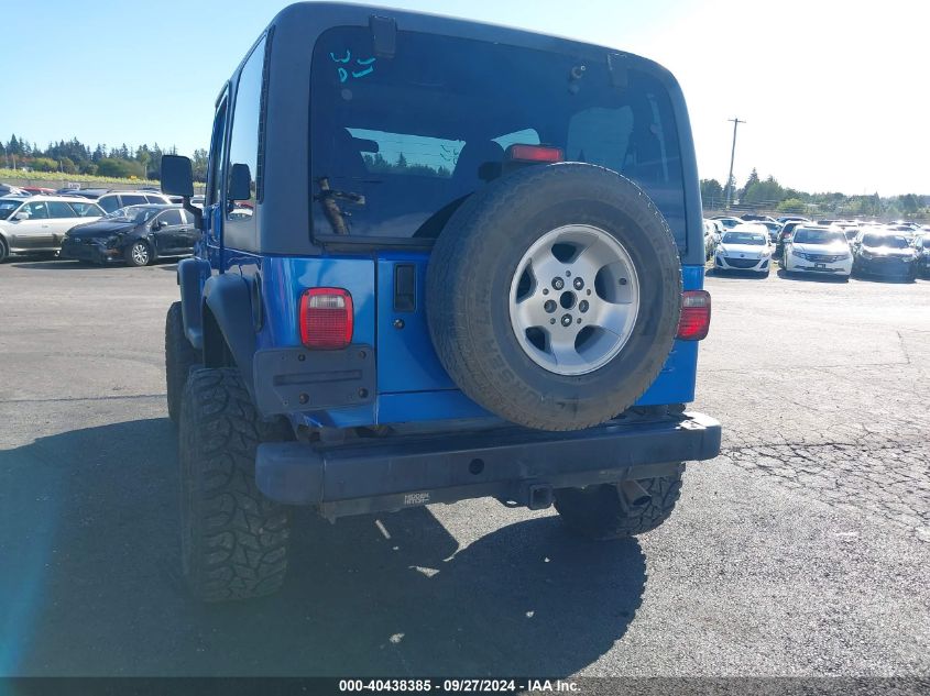 2002 Jeep Wrangler Sport VIN: 1J4FA49S12P763894 Lot: 40438385