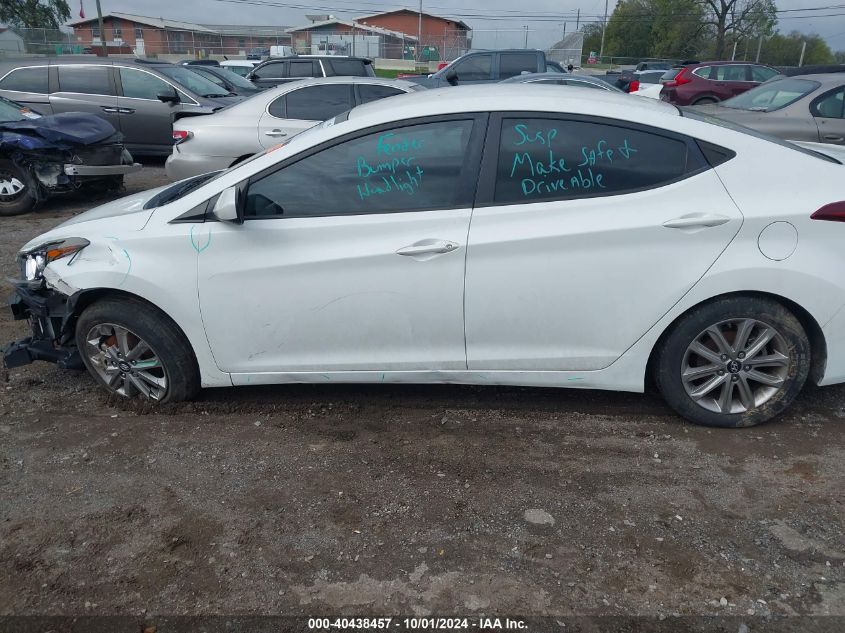 2014 Hyundai Elantra Se VIN: 5NPDH4AE4EH505352 Lot: 40438457