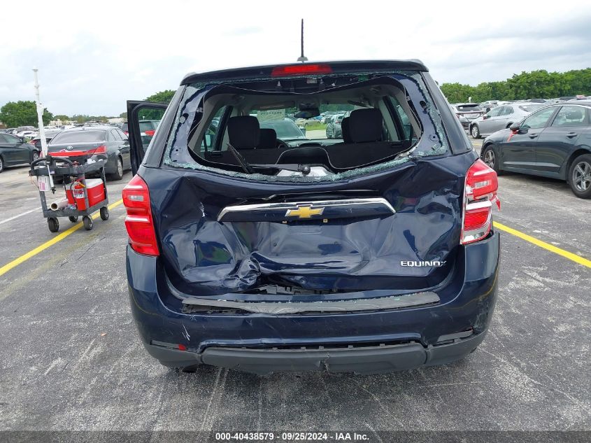 2016 Chevrolet Equinox Ls VIN: 2GNALBEK5G6249095 Lot: 40438579