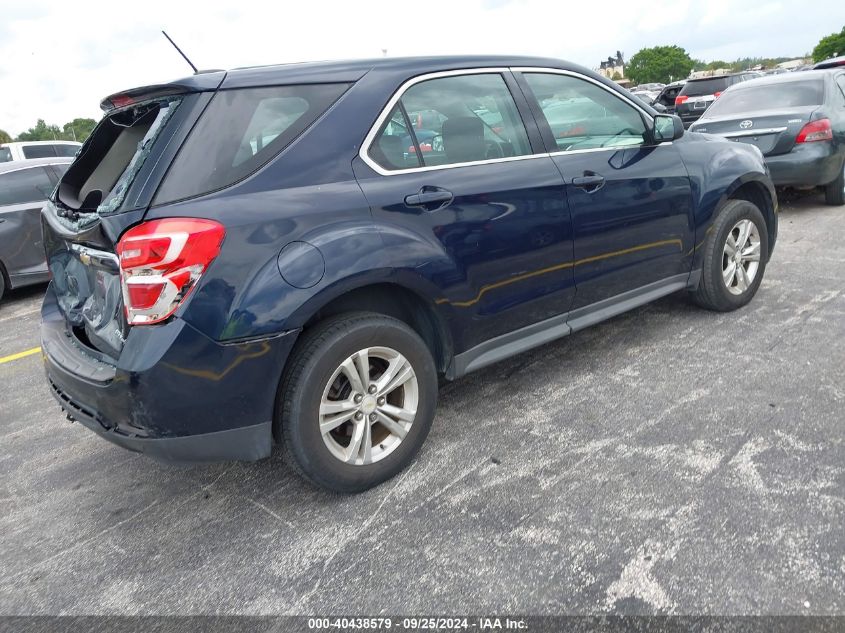 2016 Chevrolet Equinox Ls VIN: 2GNALBEK5G6249095 Lot: 40438579