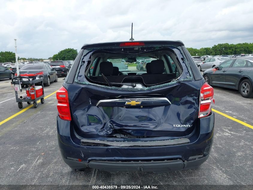 2016 Chevrolet Equinox Ls VIN: 2GNALBEK5G6249095 Lot: 40438579