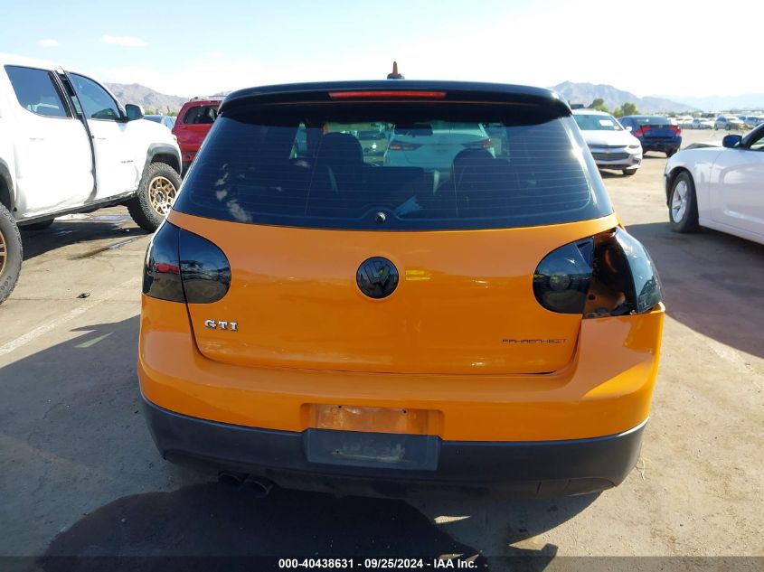 2007 Volkswagen Gti Fahrenheit VIN: WVWFV71K97W159143 Lot: 40438631