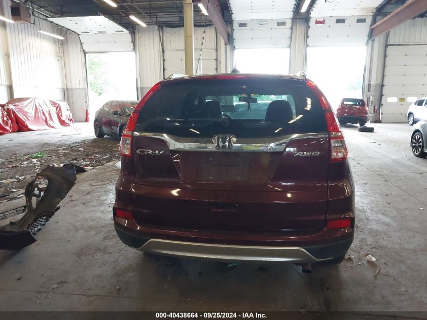 2015 Honda Cr-V Ex-L VIN: 2HKRM4H76FH638494 Lot: 40438664