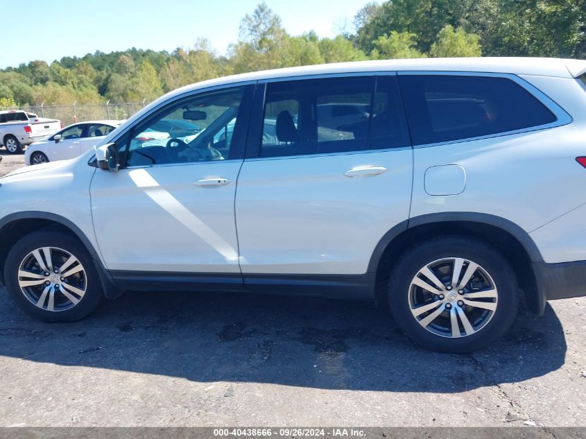 2017 Honda Pilot Exl VIN: 5FNYF5H56HB036027 Lot: 40438666