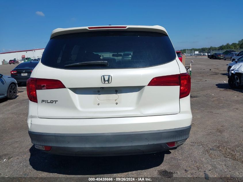 2017 Honda Pilot Exl VIN: 5FNYF5H56HB036027 Lot: 40438666