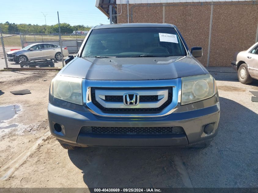 2011 Honda Pilot Lx VIN: 5FNYF3H22BB025110 Lot: 40438669