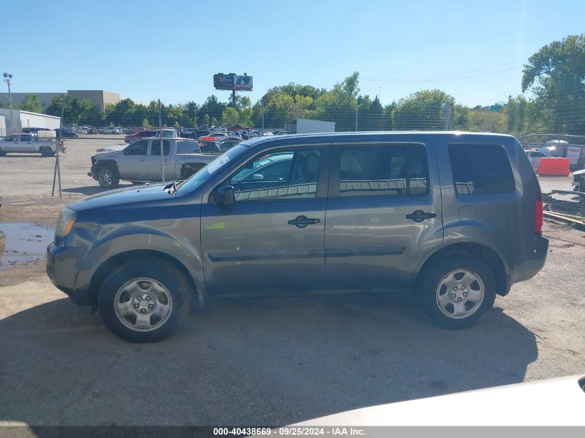 2011 Honda Pilot Lx VIN: 5FNYF3H22BB025110 Lot: 40438669