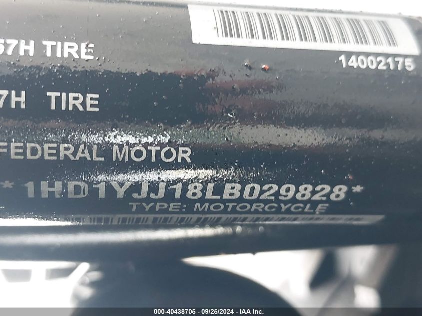 2020 Harley-Davidson Fxbb VIN: 1HD1YJJ18LB029828 Lot: 40438705