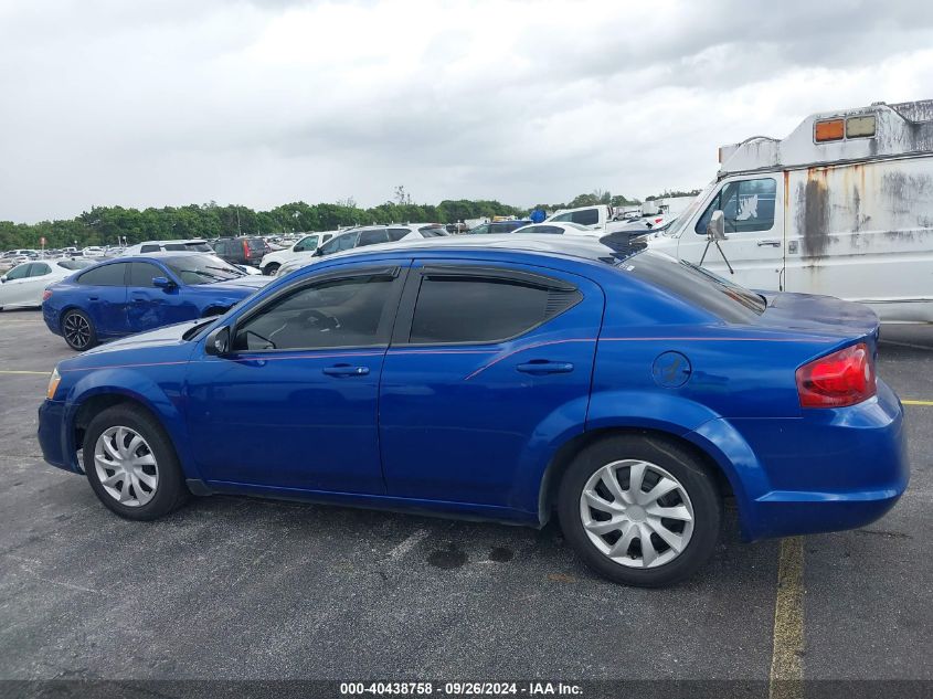 2012 Dodge Avenger Se VIN: 1C3CVZABSCN243574 Lot: 40438758