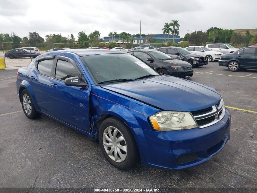 2012 Dodge Avenger Se VIN: 1C3CVZABSCN243574 Lot: 40438758