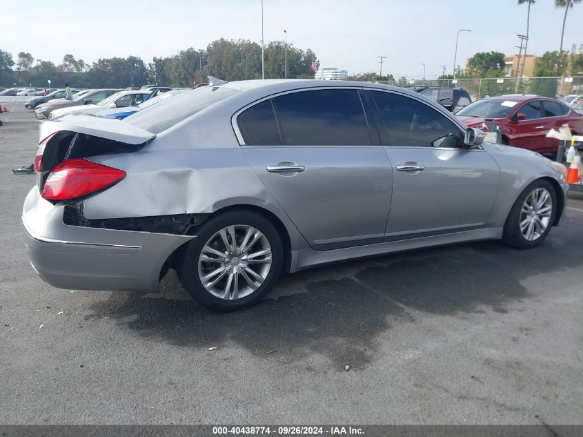 2012 Hyundai Genesis 3.8 VIN: KMHGC4DD8CU151672 Lot: 40438774