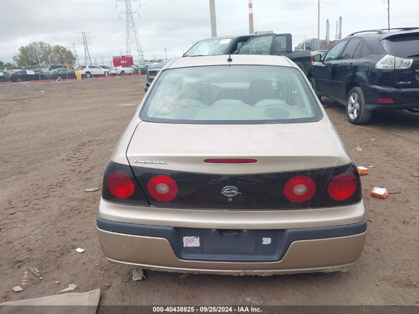 2005 Chevrolet Impala VIN: 2G1WF52E359385784 Lot: 40438825