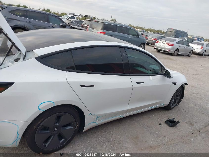 2021 Tesla Model 3 Standard Range Plus Rear-Wheel Drive VIN: 5YJ3E1EA5MF871084 Lot: 40438937