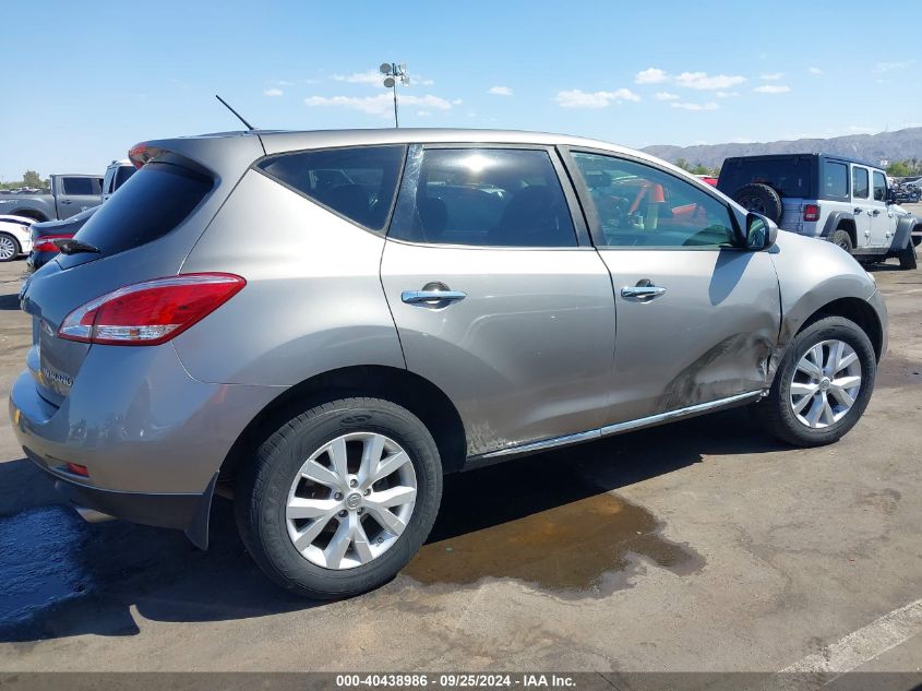 2012 Nissan Murano S VIN: JN8AZ1MU7CW116346 Lot: 40438986