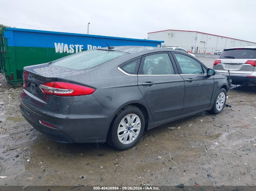 2019 FORD FUSION S - 3FA6P0G77KR126972