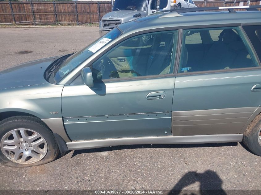 2003 Subaru Outback H6-3.0 Vdc VIN: 4S3BH896237602062 Lot: 40439077