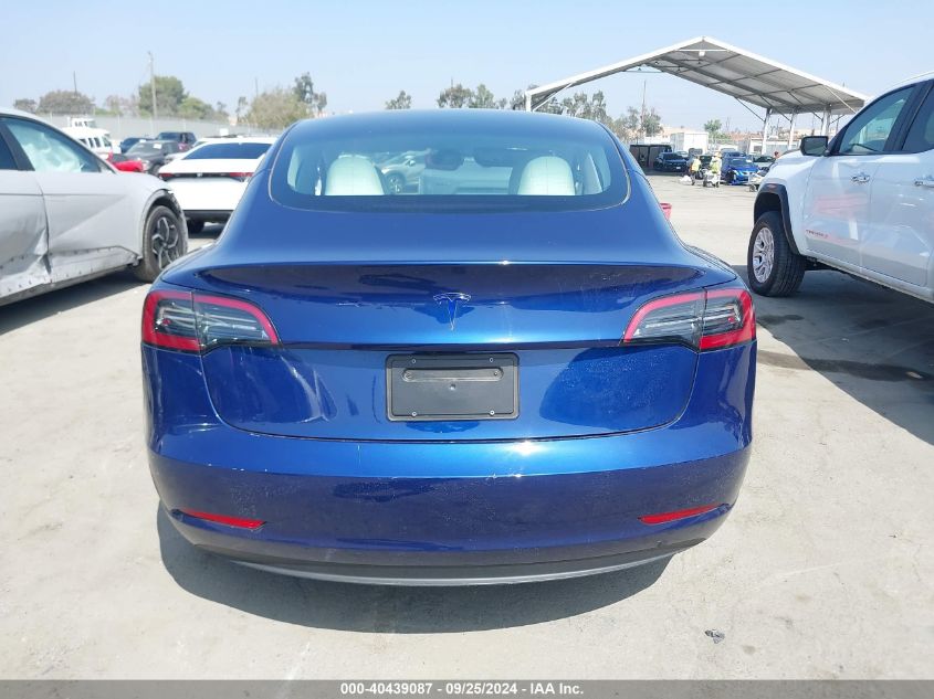 2023 Tesla Model 3 Rear-Wheel Drive VIN: 5YJ3E1EA9PF710208 Lot: 40439087