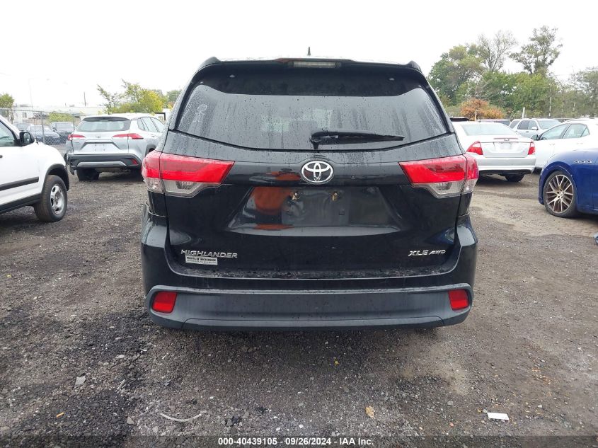 2017 Toyota Highlander Se/Xle VIN: 5TDJZRFH4HS395367 Lot: 40439105