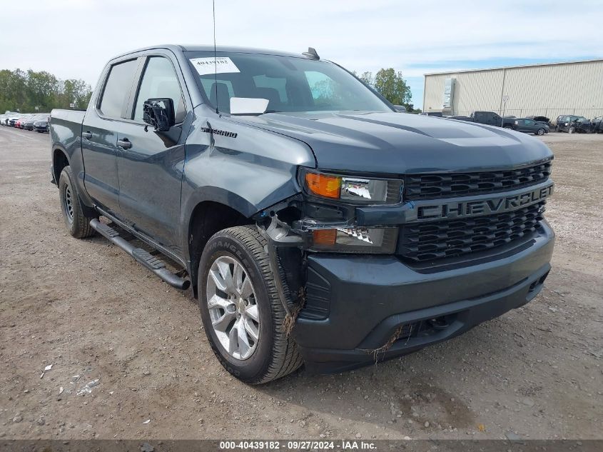 2021 Chevrolet Silverado 1500 4Wd Short Bed Custom VIN: 3GCPYBEK0MG169529 Lot: 40439182