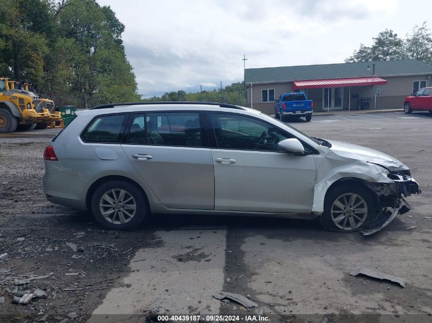 2017 Volkswagen Golf Sportwagen Tsi S VIN: 3VWA17AU7HM505390 Lot: 40439187