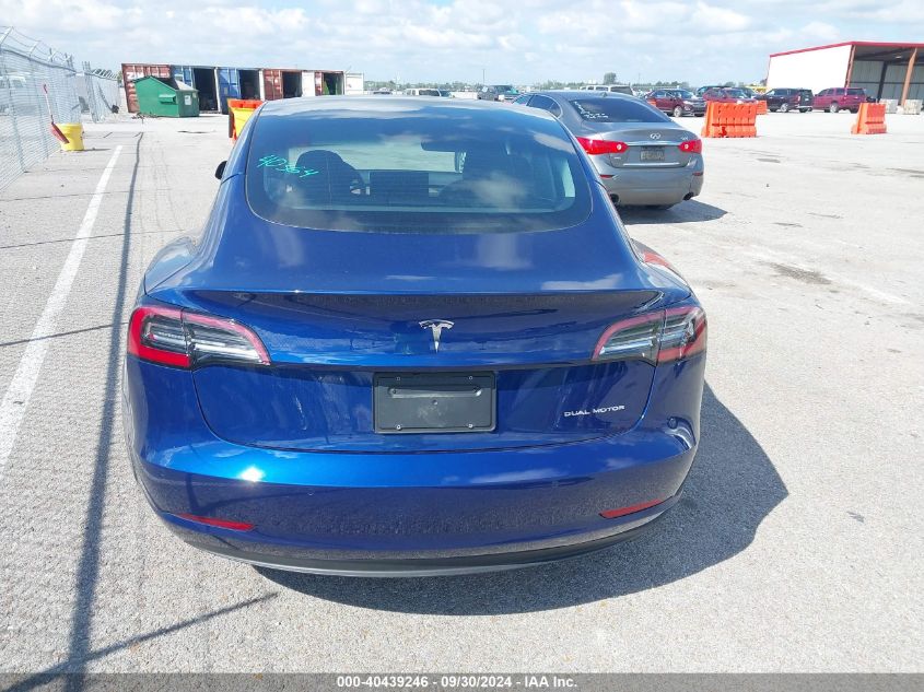 2022 Tesla Model 3 VIN: 5YJ3E1EB8NF233583 Lot: 40439246