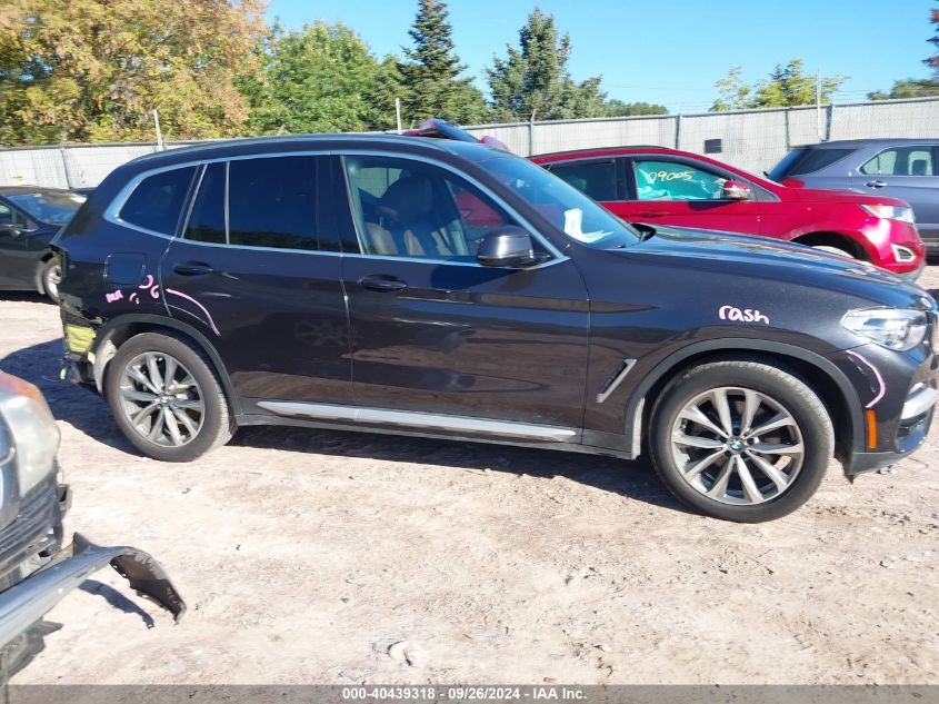 2019 BMW X3 xDrive30I VIN: 5UXTR9C57KLD93691 Lot: 40439318