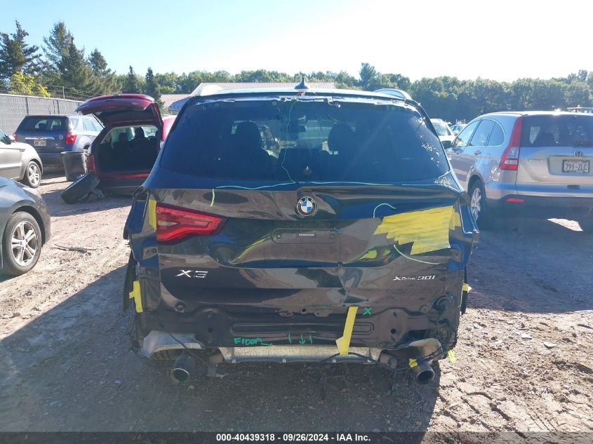 2019 BMW X3 xDrive30I VIN: 5UXTR9C57KLD93691 Lot: 40439318