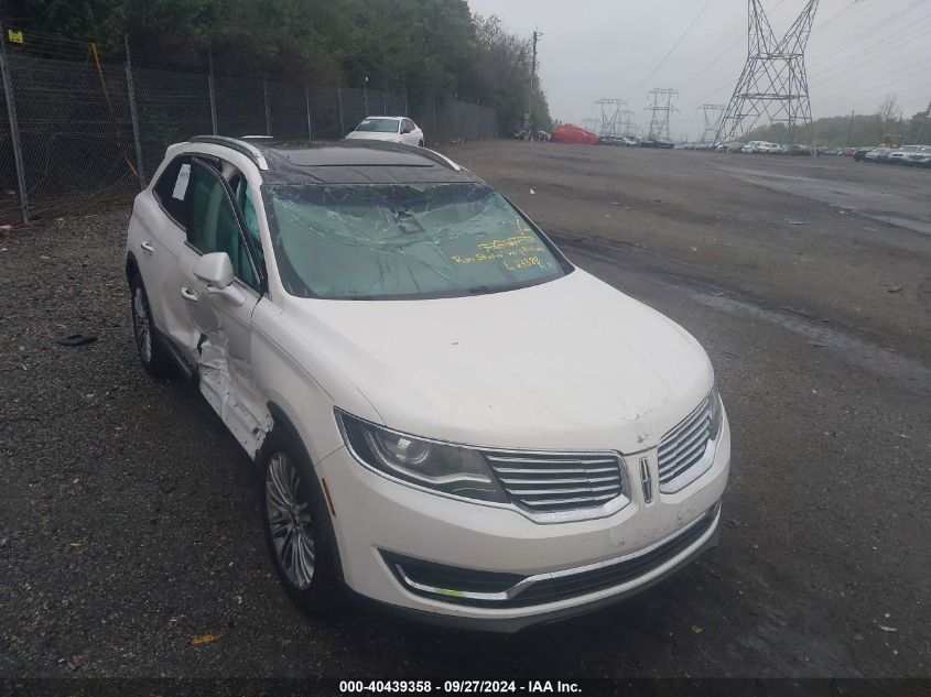 2LMTJ8LR3GBL27388 2016 Lincoln Mkx Reserve