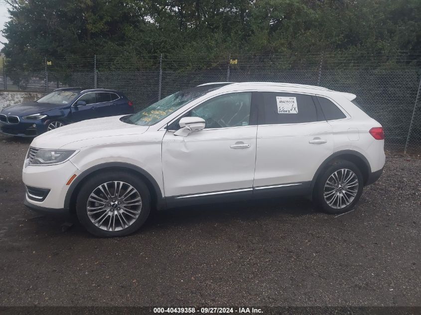 2LMTJ8LR3GBL27388 2016 Lincoln Mkx Reserve