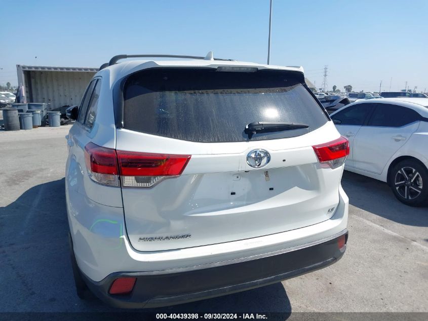 2019 Toyota Highlander Le/Le Plus VIN: 5TDZZRFH2KS360689 Lot: 40439398