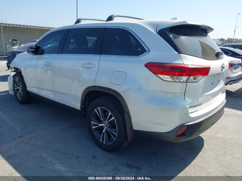 VIN 5TDZZRFH2KS360689 2019 TOYOTA HIGHLANDER LE PLUS