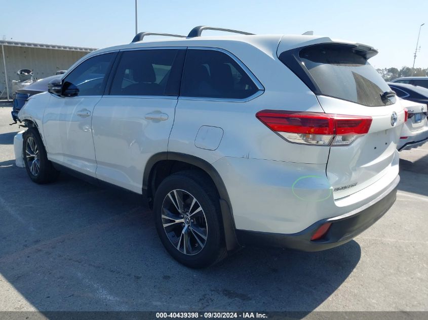 2019 Toyota Highlander Le/Le Plus VIN: 5TDZZRFH2KS360689 Lot: 40439398