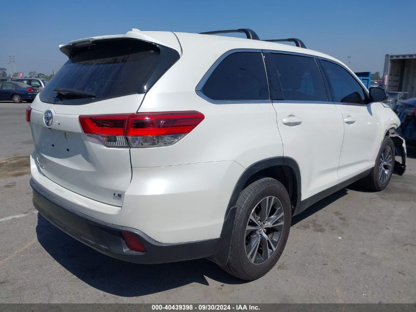 VIN 5TDZZRFH2KS360689 2019 TOYOTA HIGHLANDER LE PLUS