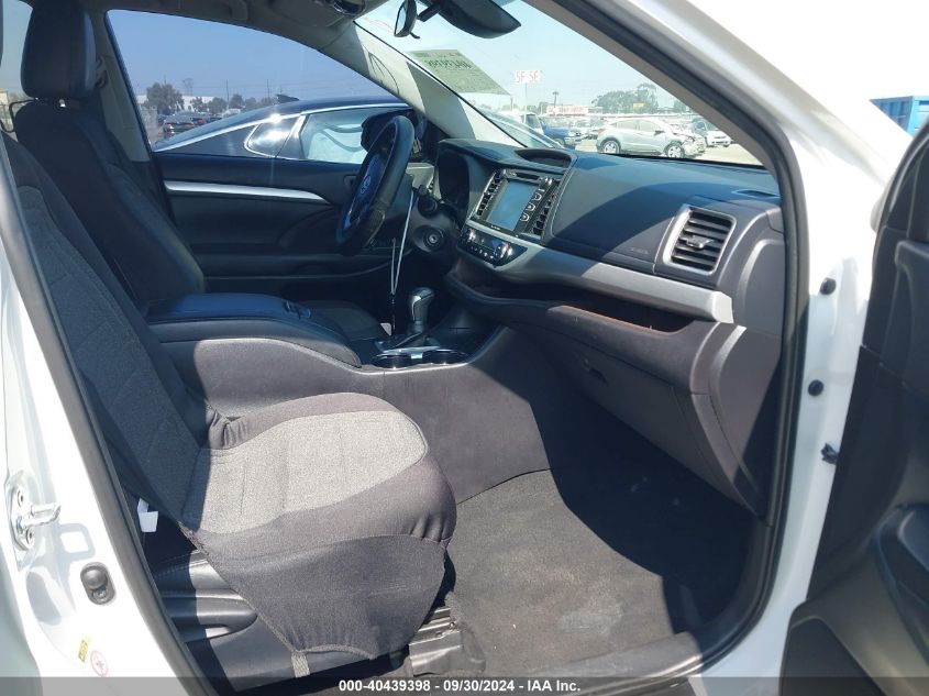 VIN 5TDZZRFH2KS360689 2019 TOYOTA HIGHLANDER LE PLUS
