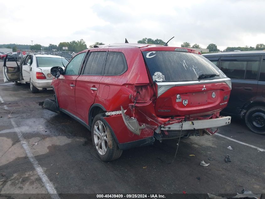 2015 Mitsubishi Outlander Se VIN: JA4AD3A33FZ010801 Lot: 40439409