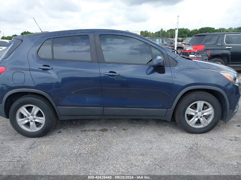 2018 Chevrolet Trax Ls VIN: 3GNCJKSB2JL276891 Lot: 40439445