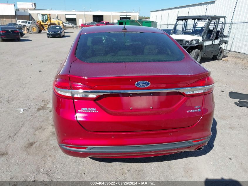 2018 Ford Fusion Hybrid Se VIN: 3FA6P0LU2JR203578 Lot: 40439522