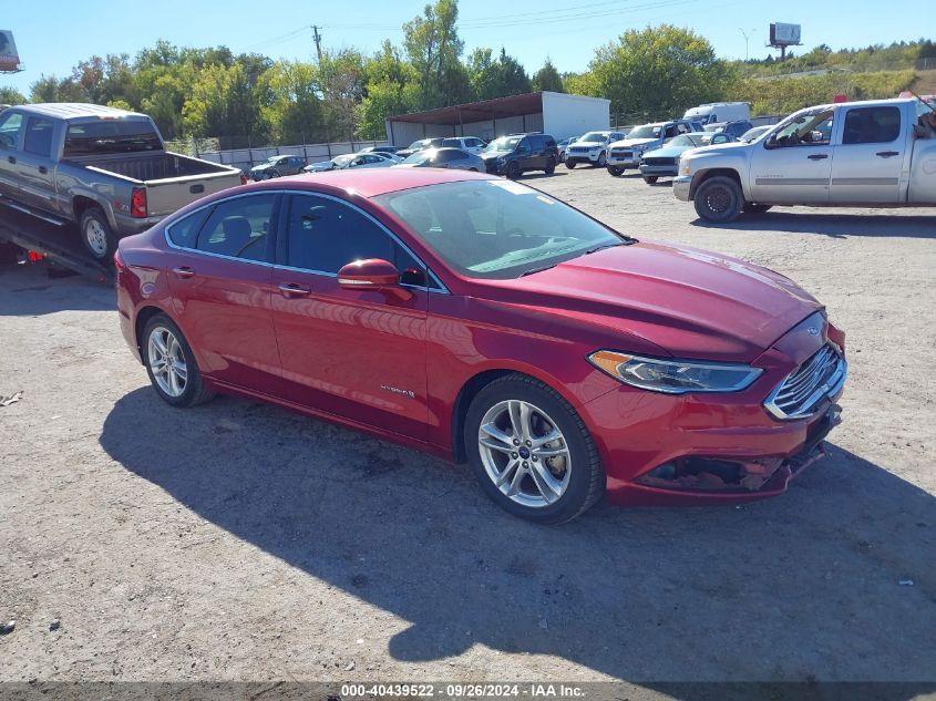 VIN 3FA6P0LU2JR203578 2018 FORD FUSION HYBRID no.1