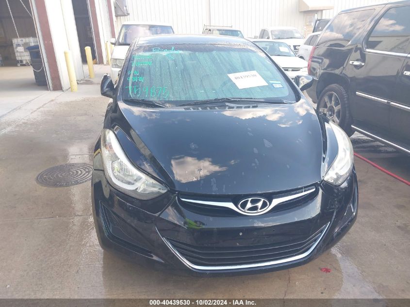 2016 Hyundai Elantra Se VIN: 5NPDH4AE8GH759875 Lot: 40439530