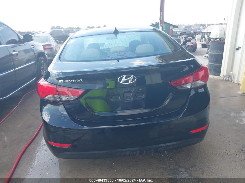 2016 Hyundai Elantra Se VIN: 5NPDH4AE8GH759875 Lot: 40439530