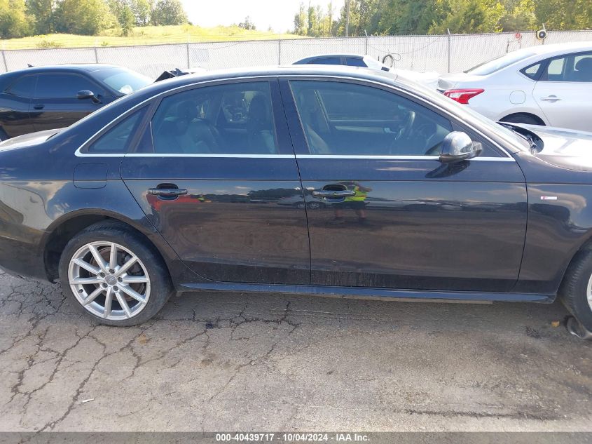 2014 Audi A4 2.0T Premium VIN: WAUFFAFL2EA089374 Lot: 40439717