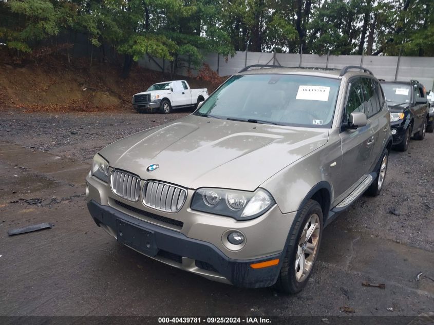 2009 BMW X3 xDrive30I VIN: WBXPC934X9WJ30826 Lot: 40439781