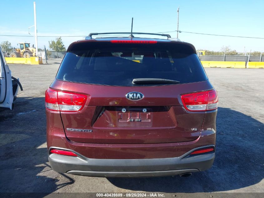 2017 Kia Sorento 3.3L Lx VIN: 5XYPGDA56HG332980 Lot: 40439889