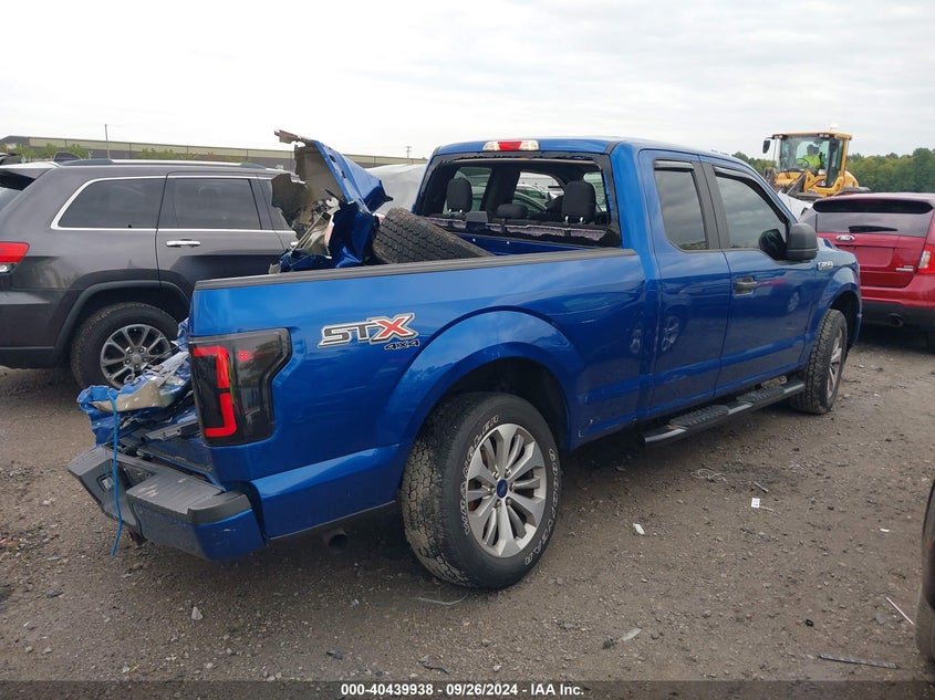 VIN 1FTEX1EP4JFC12900 2018 FORD F-150 XL