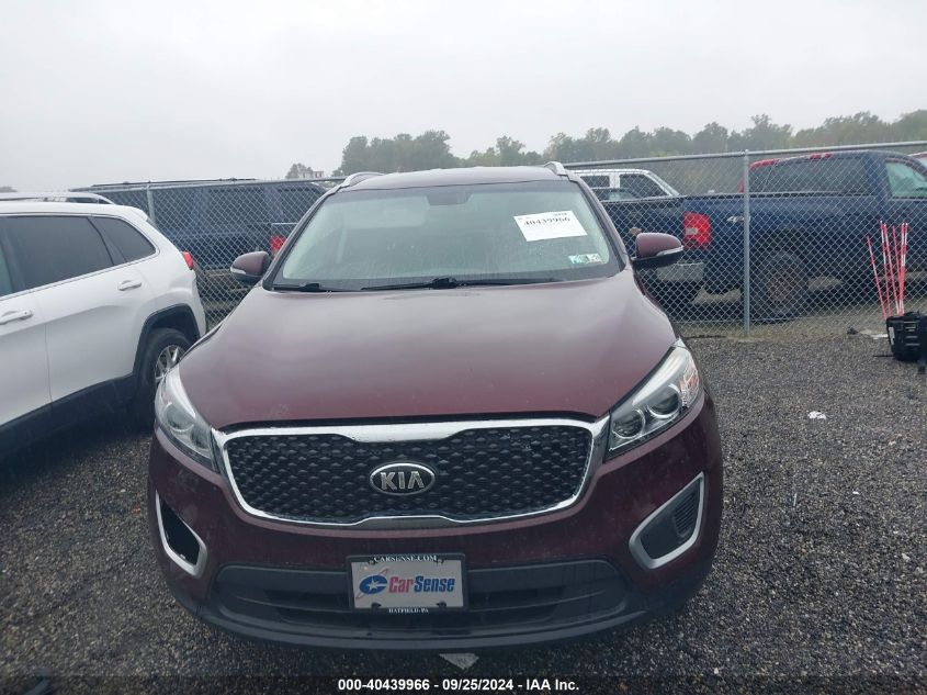 2017 Kia Sorento 2.4L Lx VIN: 5XYPGDA31HG252095 Lot: 40439966