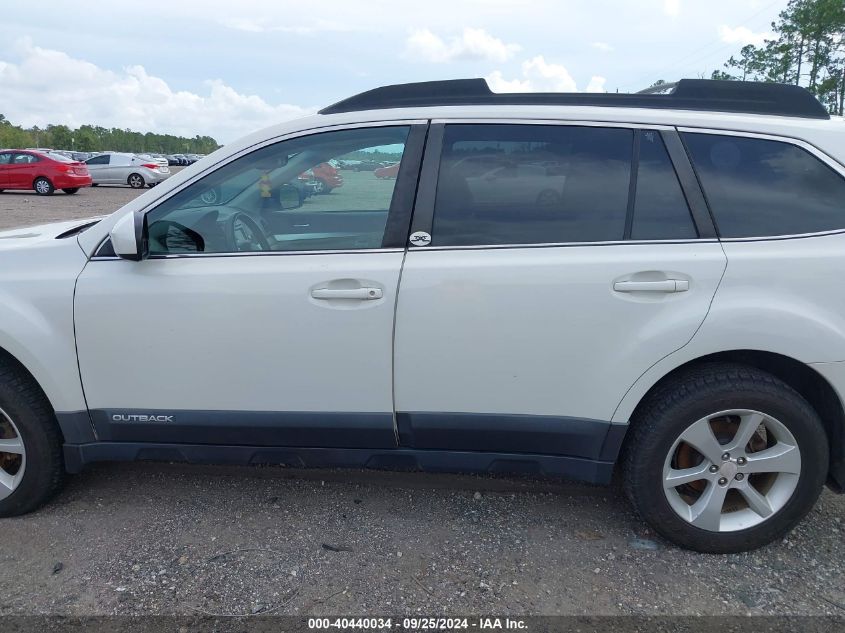 2014 Subaru Outback 2.5I Premium VIN: 4S4BRCDC0E3250974 Lot: 40440034