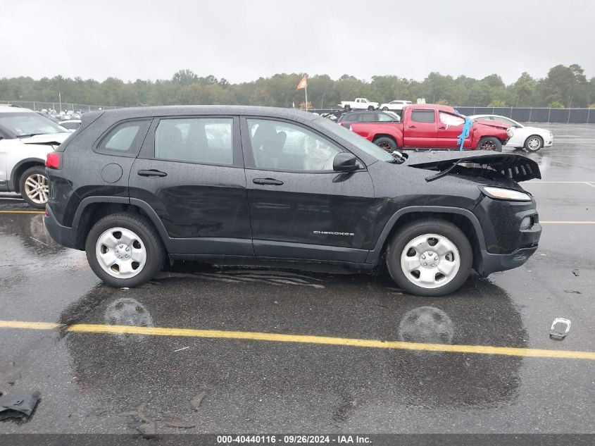 2016 Jeep Cherokee Sport VIN: 1C4PJLAB6GW291186 Lot: 40440116