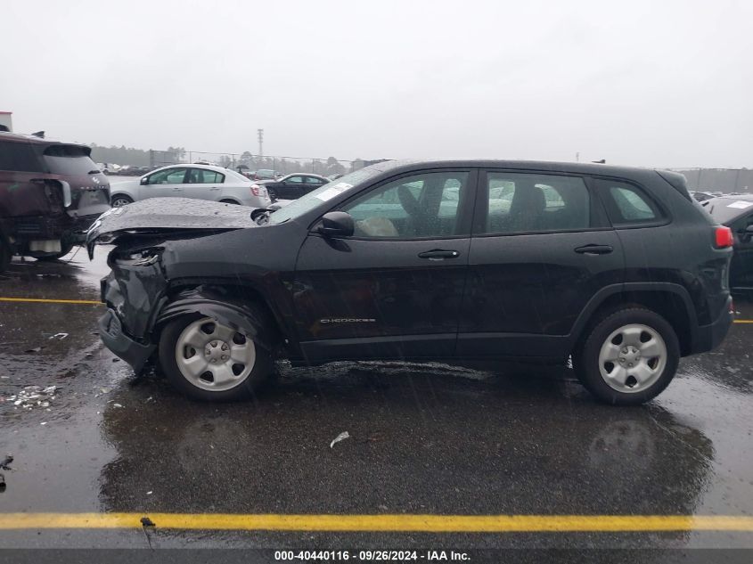 2016 Jeep Cherokee Sport VIN: 1C4PJLAB6GW291186 Lot: 40440116