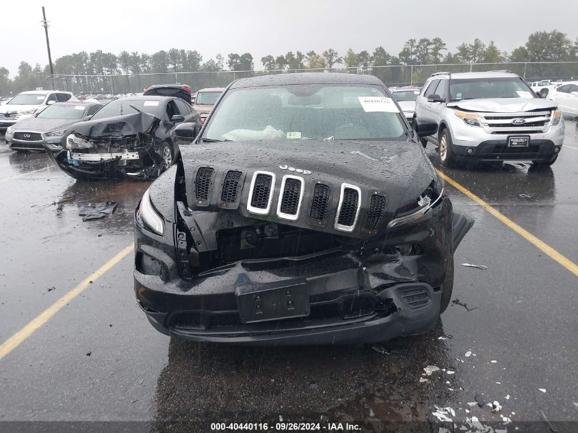 2016 Jeep Cherokee Sport VIN: 1C4PJLAB6GW291186 Lot: 40440116