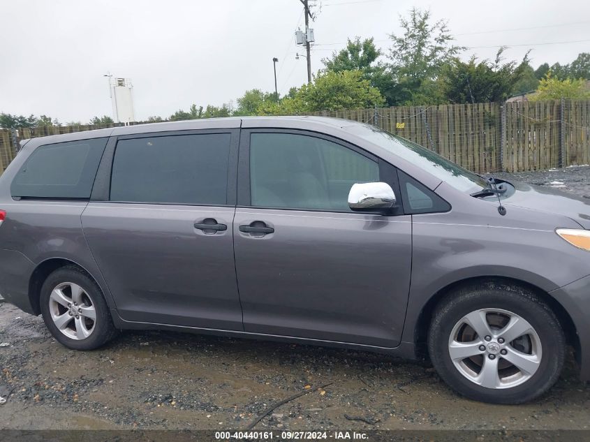 2011 Toyota Sienna Base V6 VIN: 5TDZK3DC3BS028883 Lot: 40440161